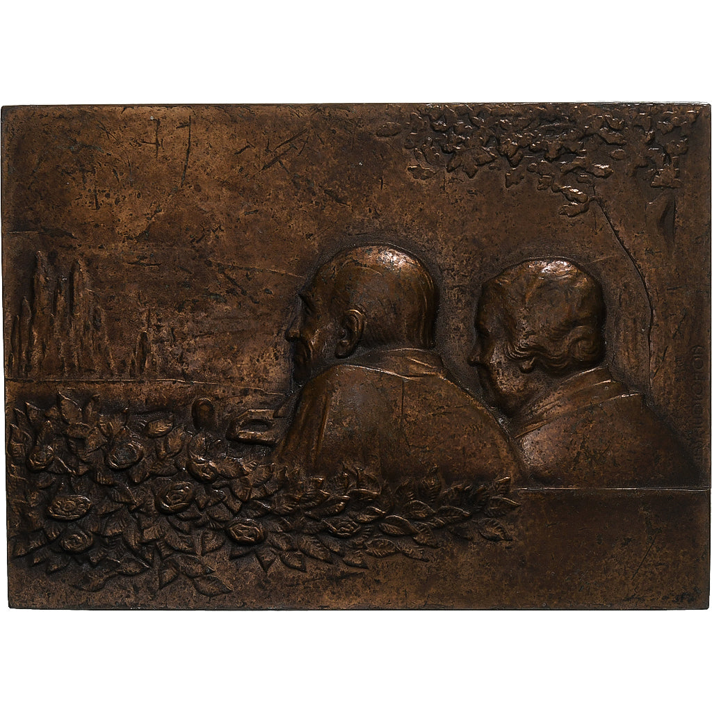 France, Médaille, Noces , Mariage, 1991, Baudichon, TTB, Bronze