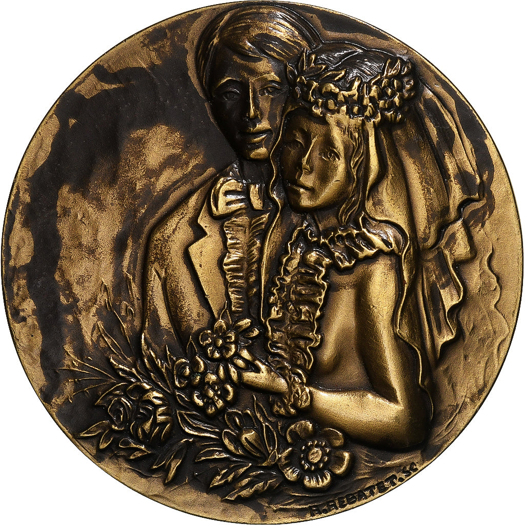 Francia, medaglia, Noces , Mariage, Rebatet, Clermont-Ferrand, SPL, Bronzo