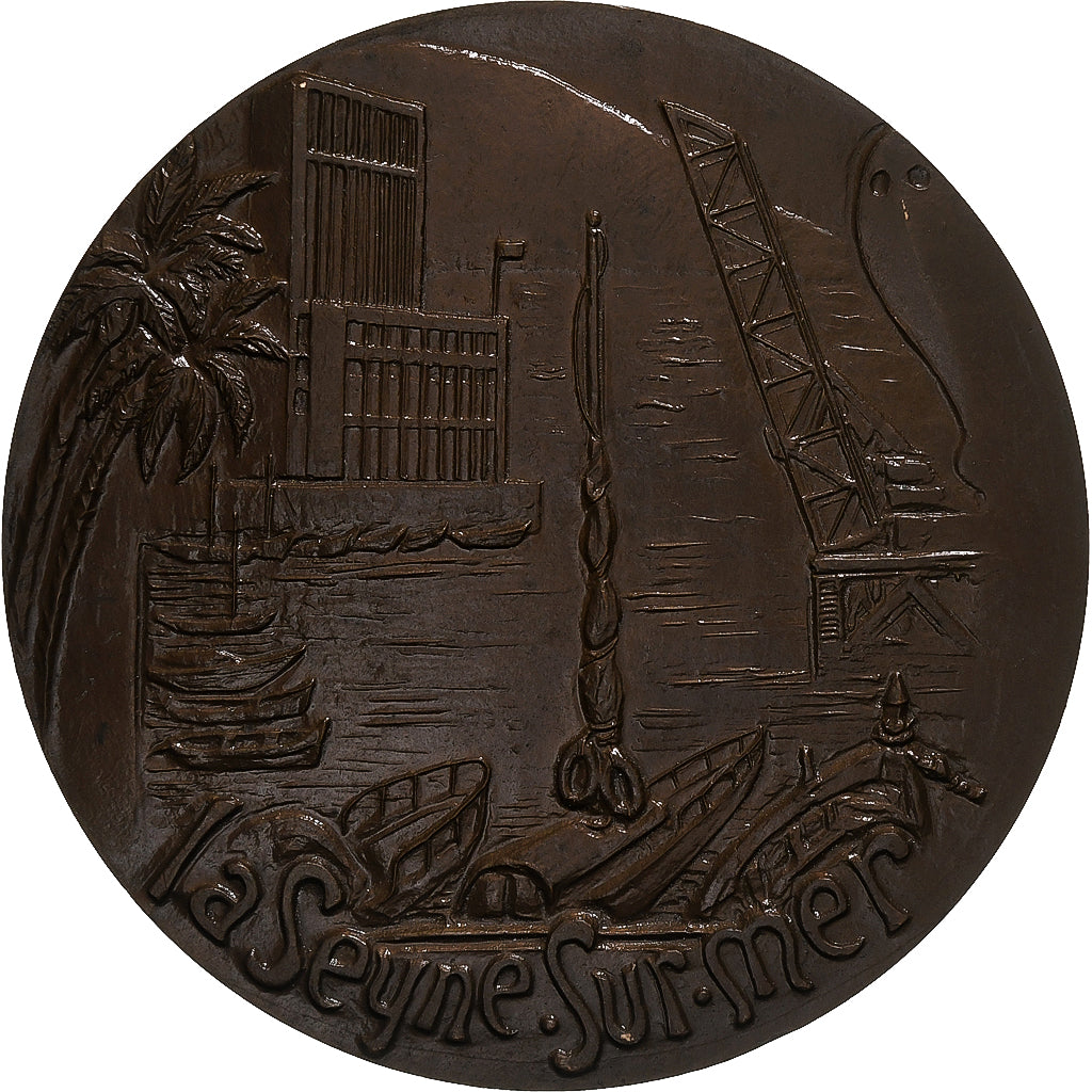 France, Medal, Mariage, Noces d'Or, Seyne-sur-mer, 1984, Quérolle, AU(55-58)
