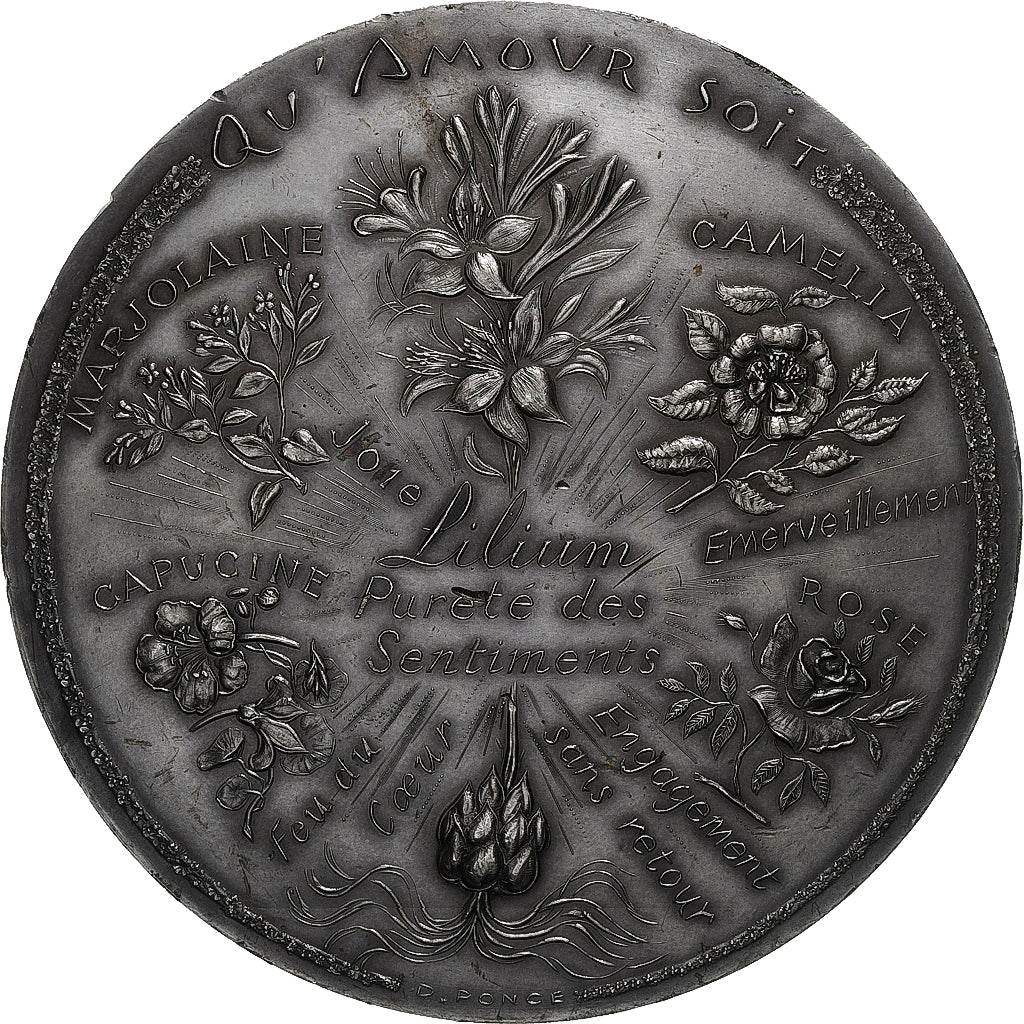 Francia, medalla, Mariage, Voeux, 1991, D. Ponce, MBC+, Bronce plateado