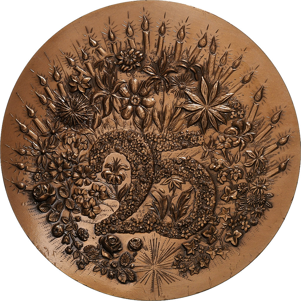 Francia, medalla, Mariage, Noces d'Argent, 1988, MBC+, Bronce