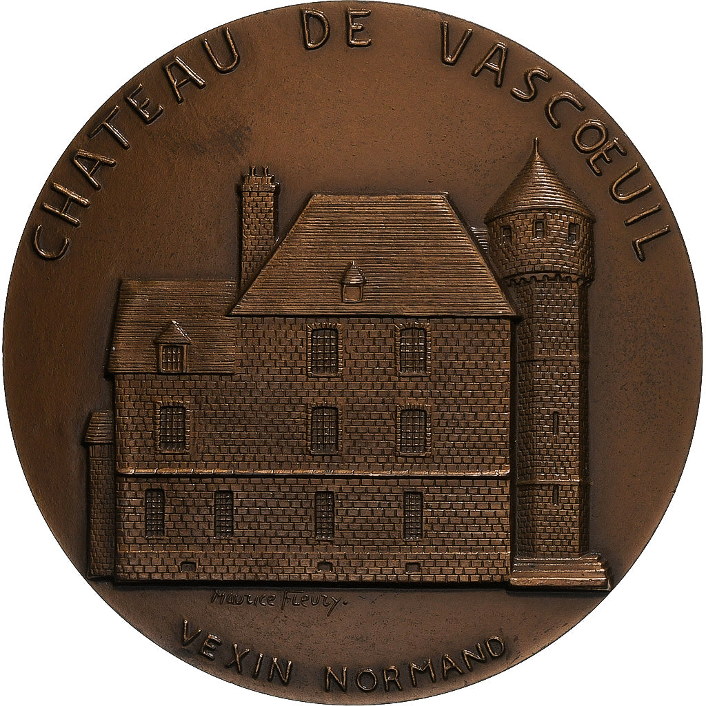 France, Médaille, Château de Vascoeuil, Vexin Normand, 1983, Michelet, SPL