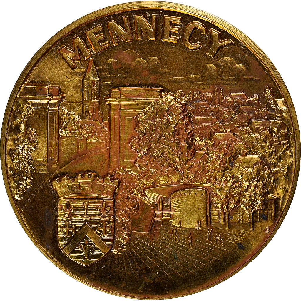 France, Medal, Mariage, Mennecy, Pichard, EF(40-45), Bronze Florentin