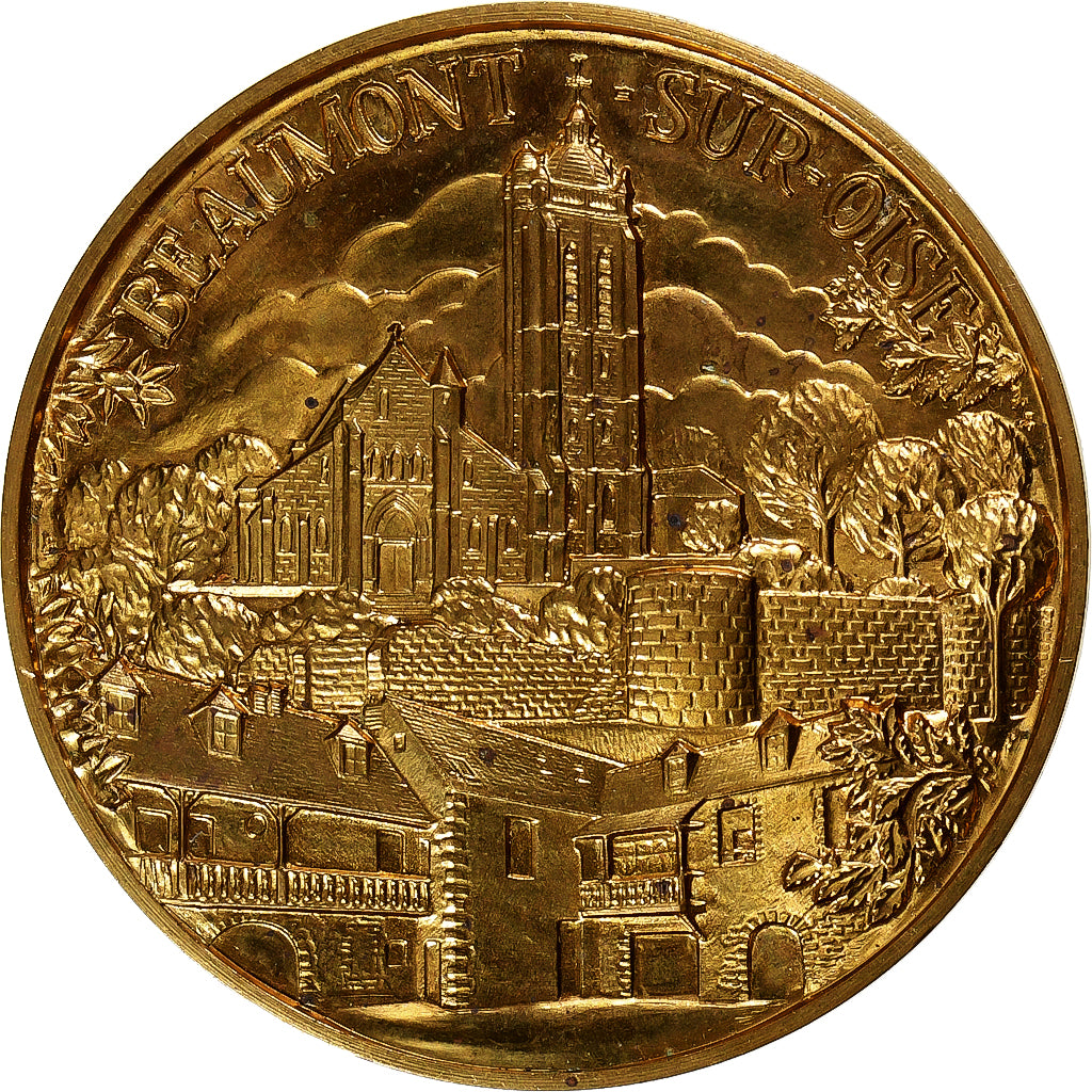 France, Medal, Mariage, Beaumont-sur-Oise, Pichard, AU(55-58), Bronze Florentin