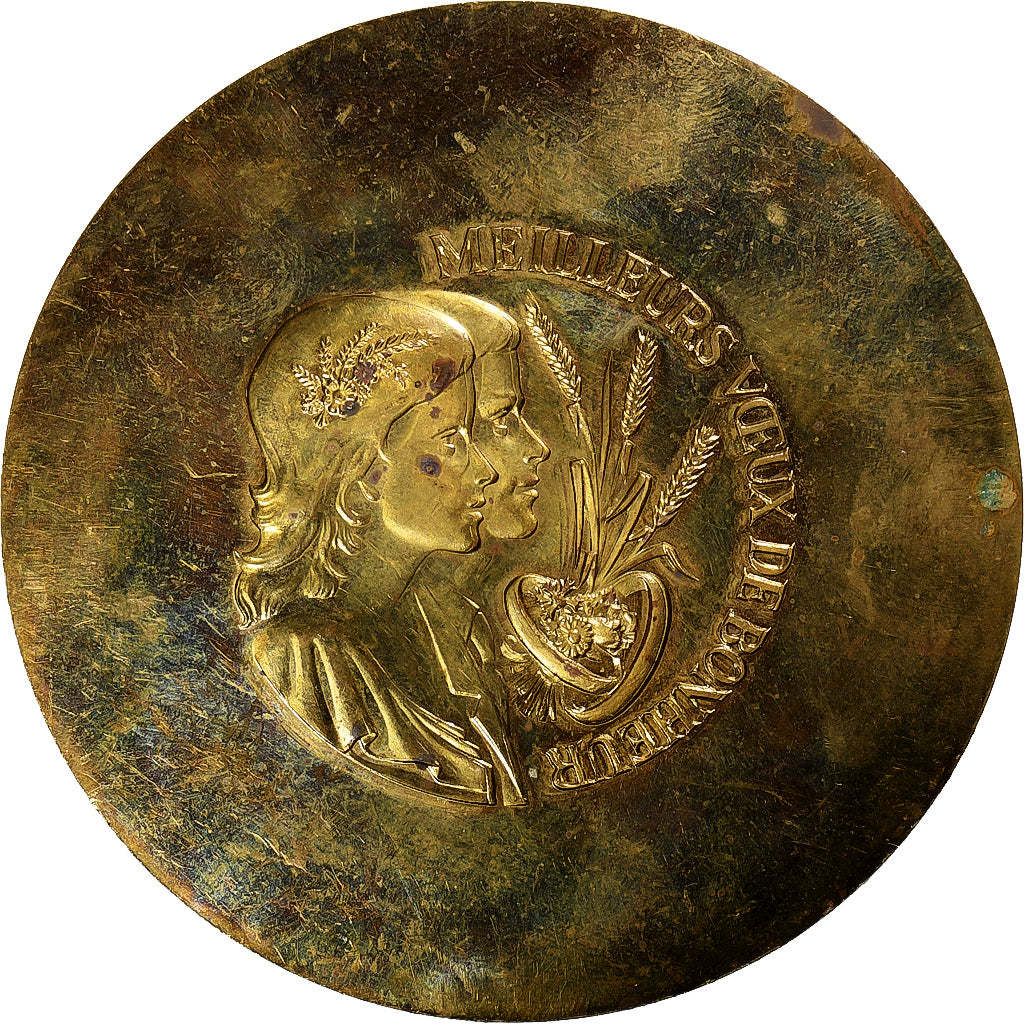 France, Médaille, Mariage, Mennecy, Pichard, TTB+, Bronze Florentin