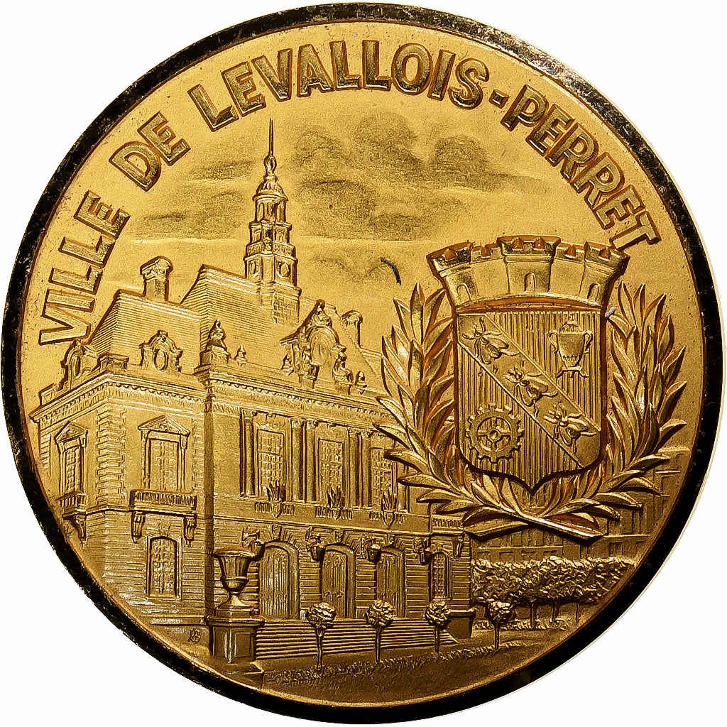 Frankreich, Medaille, Mariage, Levallois-Perret, 2003, J. Balme, SS+, Bronze
