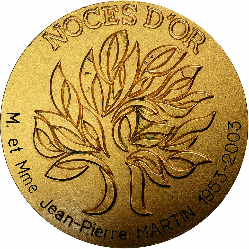 Frankreich, Medaille, Mariage, Levallois-Perret, 2003, J. Balme, SS+, Bronze