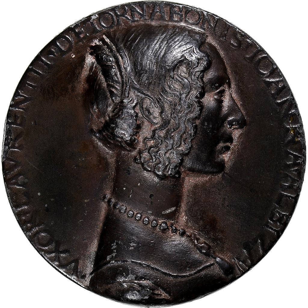 Italia, medaglia, Giovanna degli Albizzi, Niccolo Fiorentino, Fonte Ancienne