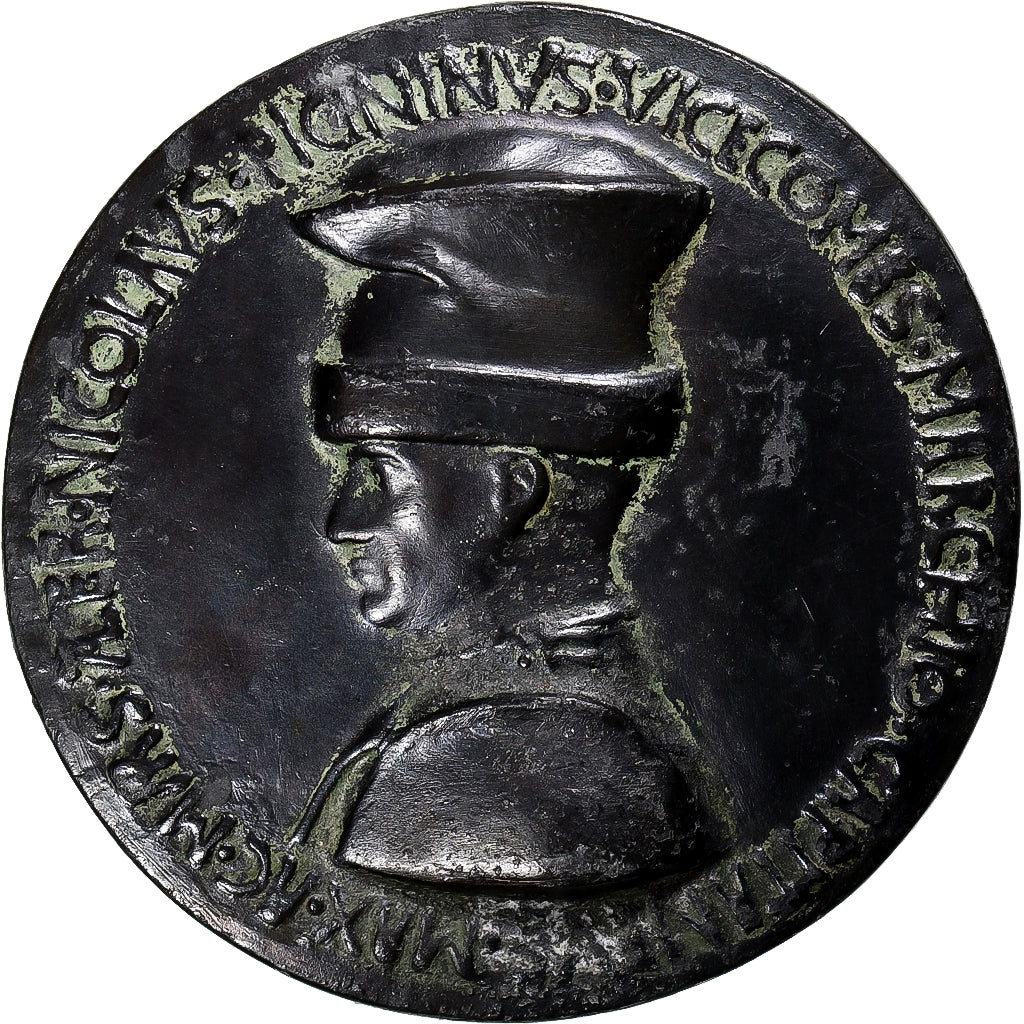Włochy, medal, Nicolaus Picininus, Niccolo Fiorentino, Fonte Ancienne