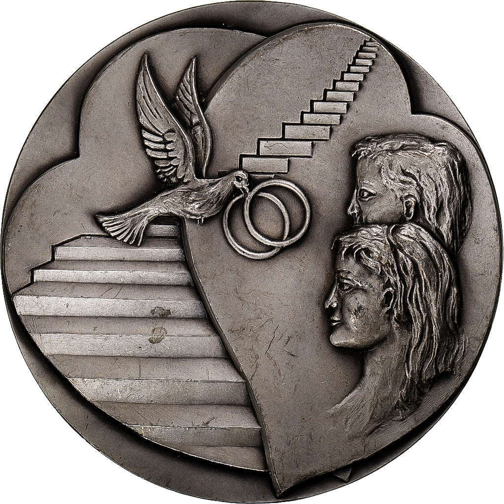 Francia, medalla, Mariage, Mairie de Poissy, MBC+, Bronce plateado