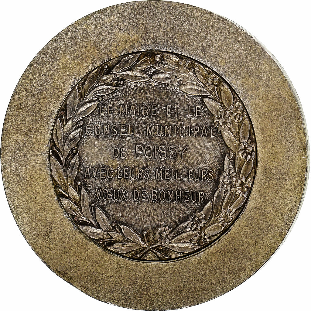 Francia, medalla, Mariage, Mairie de Poissy, MBC+, Bronce plateado