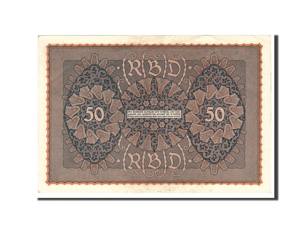 Banknot, Niemcy, 50 Mark, 1919, 1919-06-24, KM:66, AU(55-58)