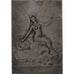 France, Médaille, Femme Nue Ailée, 1913, Delpech, SPL, Bronze argenté