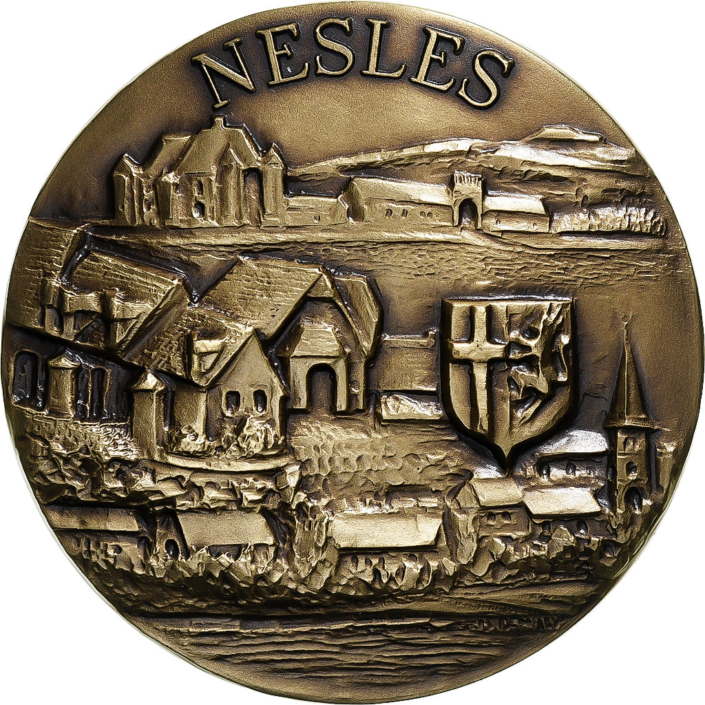 France, Médaille, Ville de Nesles, Demilly, SPL, Bronze Florentin