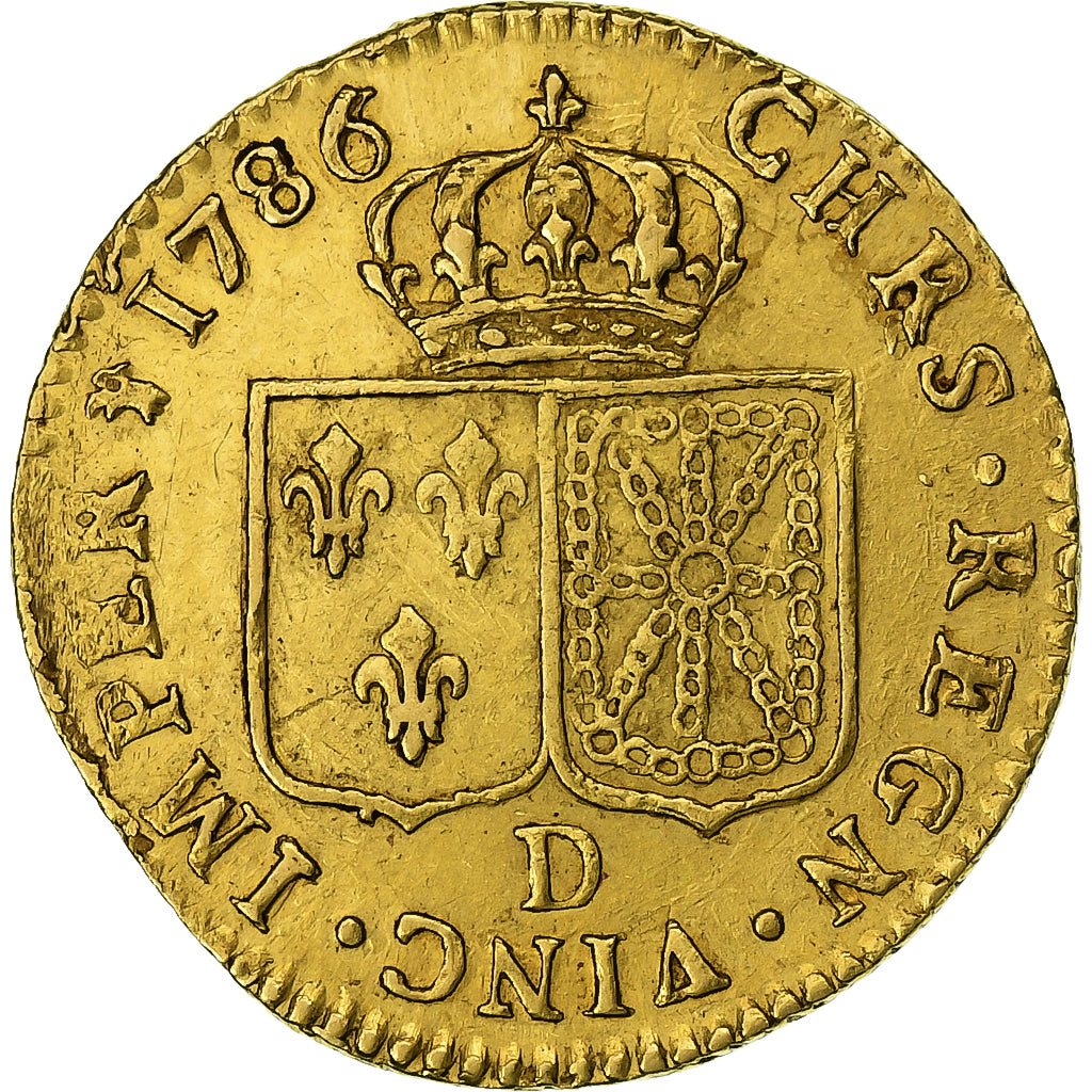France, Louis XVI, Louis d'Or, 1786, Lyon, Or, TTB+, Gadoury:361, KM:591.5