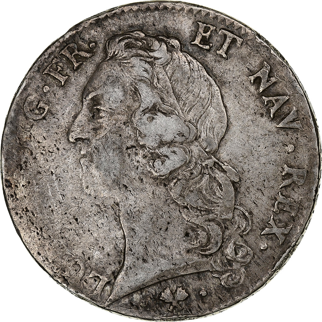Frankrijk, Louis XV, Ecu, 1761, Bayonne, Zilver, FR+, Gadoury:322
