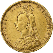 Australia, Victoria, Sovereign, 1888, Melbourne, Gold, EF(40-45), KM:10