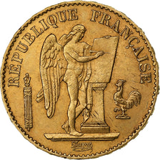 Moneta, Francia, Génie, 20 Francs, 1887, Paris, BB+, Oro, KM:825, Gadoury:1063