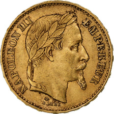 France, Napoléon III, 20 Francs, Napoléon III, 1870, Paris, Or, TTB+