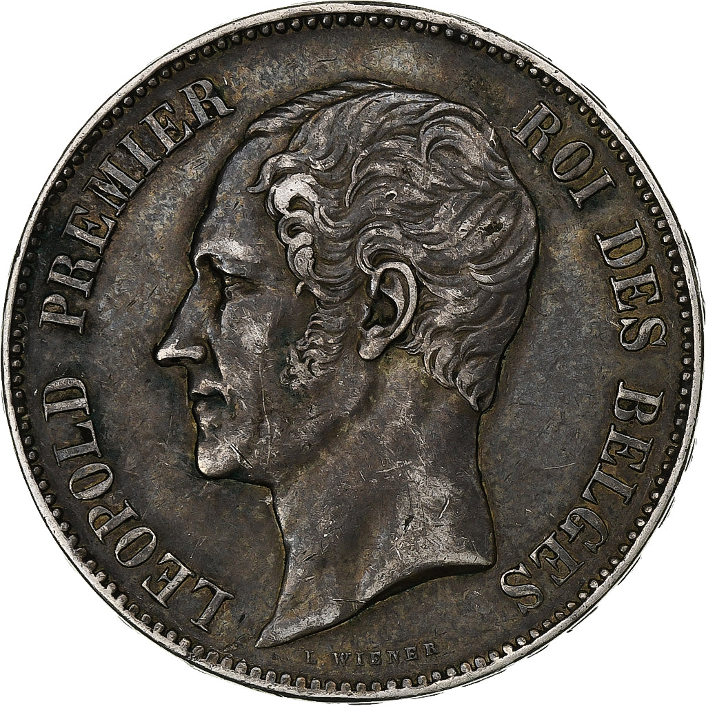 Belgio, 5 Francs, Mariage du Duc de Brabant, 1853, Argento, BB, KM:M 8.2