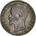 Francja, Napoleon III, 5 Francs, Napoléon III, 1856, Paris, Srebro, VF(20-25)