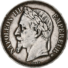 France, Napoléon III, 5 Francs, 1867, Strasbourg, EF(40-45), Silver, KM:799.2