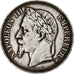Francia, Napoléon III, 5 Francs, 1867, Strasbourg, MBC, Plata, KM:799.2