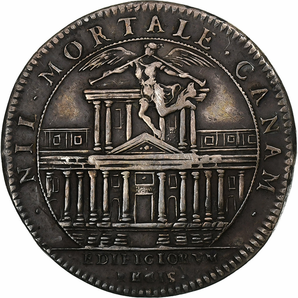 France, Jeton, Louis XIV, Bâtiments du roi, History, TTB+, Argent
