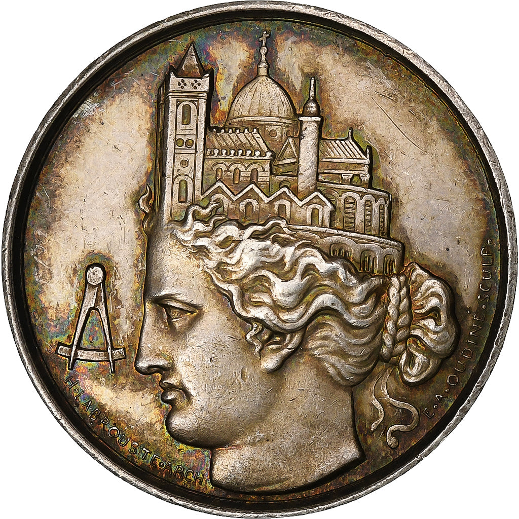 France, Token, Société Centrale des Architectes, Oudiné, MS(60-62), Silver
