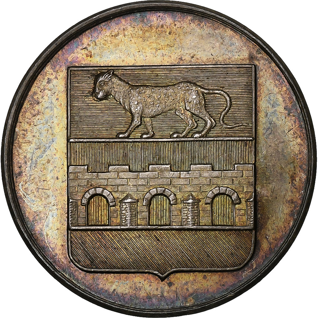 France, Token, Caisse d'Epargne de Pont-Audemer, Bank, 1835, MS(63), Silver