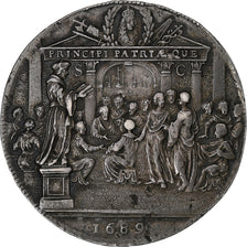 Netherlands, Token, Wilhelm III, Rotterdam, History, 1689, AU(55-58), Silver