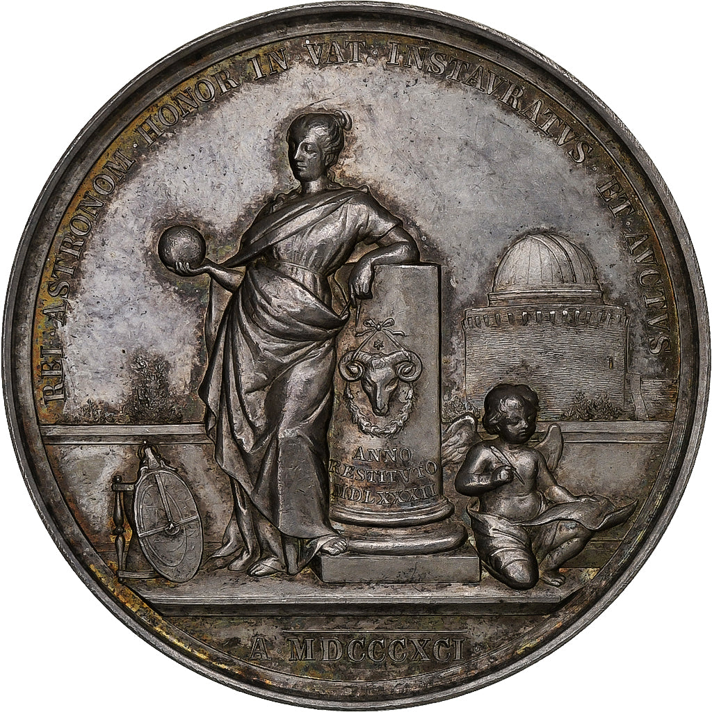 Vatican, Medal, Leone XIII, 1891, Bianchi, MS(63), Silver