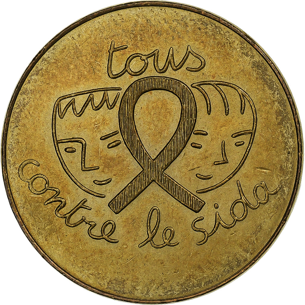 Francia, zeton, Tourist Token, Croix Rouge Française, Sidaction, Arts &