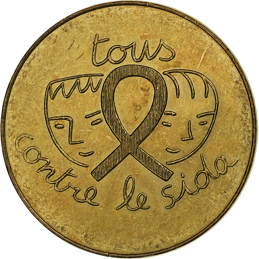 Francia, zeton, Tourist Token, Croix Rouge Française, Sidaction, Arts &