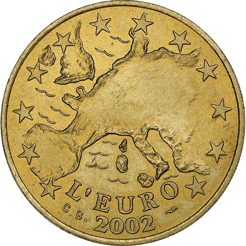 Francia, zeton, Passage du franc à l'Euro, 2002, SC, Cobre - níquel - aluminio