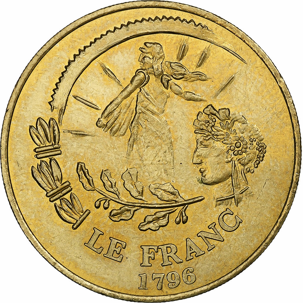 Francia, zeton, Passage du franc à l'Euro, 2002, SC, Cobre - níquel - aluminio