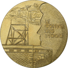Francja, medal, Le convoi des 31 000, Historia, 1993, AU(55-58), Brązowy