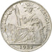 FRENCH INDO-CHINA, 20 Cents, 1937, Paris, Silver, AU(55-58)