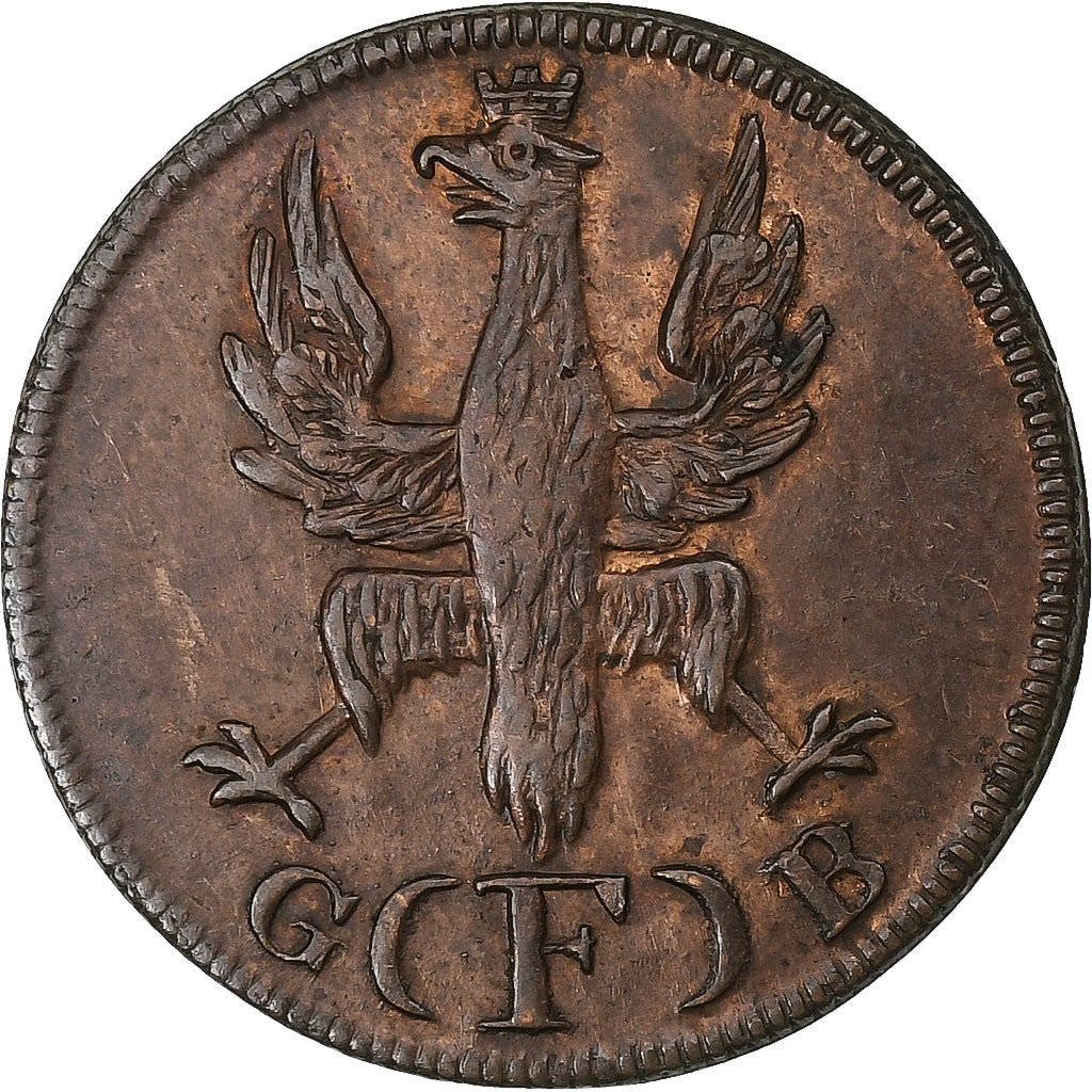 Etats allemands, FRANKFURT AM MAIN, Heller, 1821, Cuivre, TTB+, KM:301