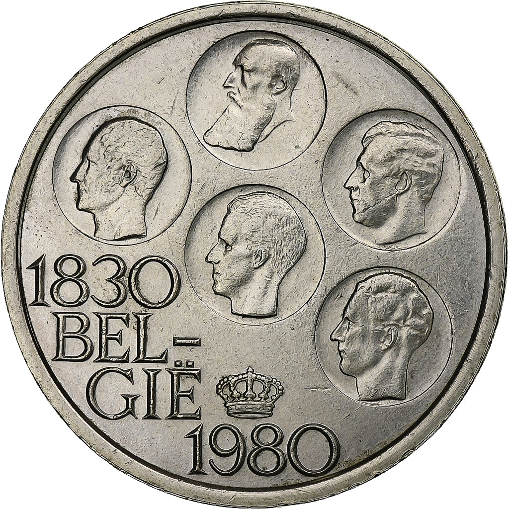 Belgium, 500 Francs, 500 Frank, 1980, Brussels, Silver Clad Copper-Nickel