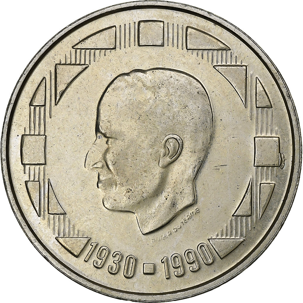 Belgium, 500 Francs, 500 Frank, 1990, Silver, AU(50-53), KM:179