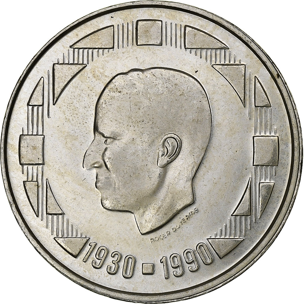 Belgium, 500 Francs, 500 Frank, 1990, Silver, AU(50-53), KM:179