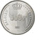 Belgia, 500 Francs, 500 Frank, 1990, Srebro, AU(55-58), KM:179