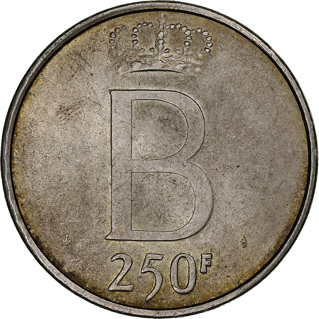 Coin, Belgium, 250 Francs, 250 Frank, 1976, EF(40-45), Silver, KM:157.1