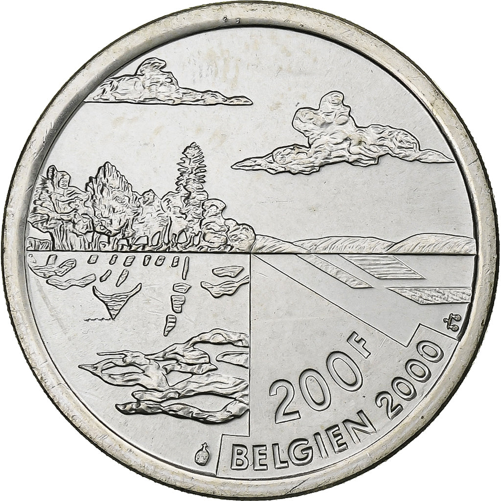 Belgien, Albert II, 200 Francs, 2000, Silber, UNZ