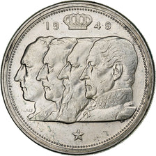 Bélgica, Régence Prince Charles, 100 Francs, 100 Frank, 1949, Prata