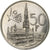 Belgia, 50 Francs, 50 Frank, 1958, Srebro, AU(55-58), KM:150.1