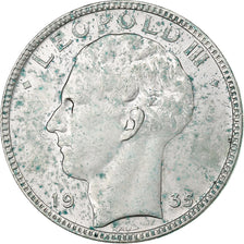 Belgium, 20 Francs, 20 Frank, 1935, Silver, VF(30-35), KM:105