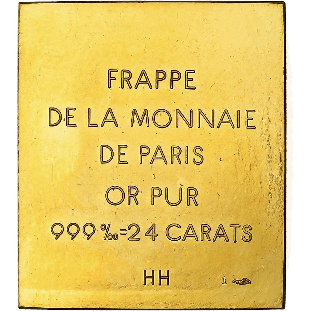 France, Médaille, 125ème Anniversaire du Timbre-Poste, Or, MDP, FDC