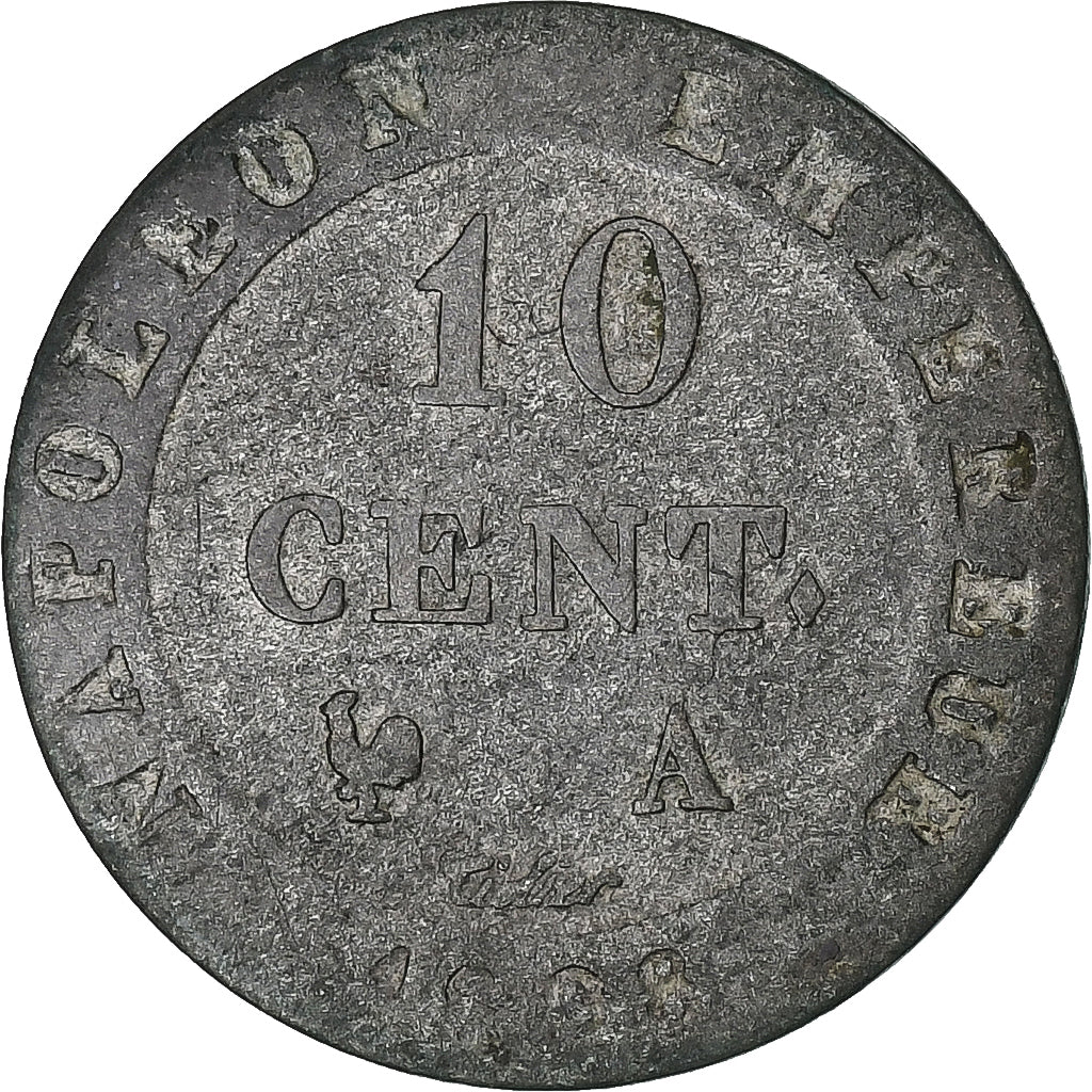 Frankreich, 10 Centimes, Napoléon I, 1808, Paris, Billon, SS, Gadoury:190
